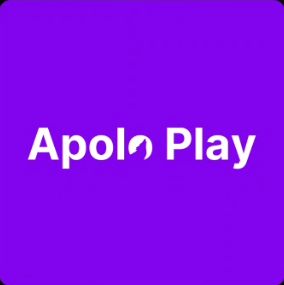 Logo da Apolo Play representando streaming ilimitado